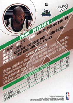 2002-03 Topps Xpectations - Xcitement #48 Marc Jackson Back