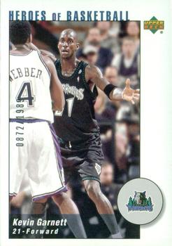 2002-03 UD Authentics - Kevin Garnett Heroes of Basketball #KG7 Kevin Garnett Front