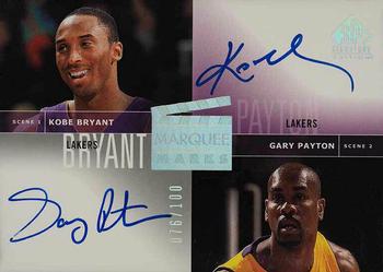 2003-04 SP Signature Edition - Marquee Marks #MM-BP Kobe Bryant / Gary Payton Front