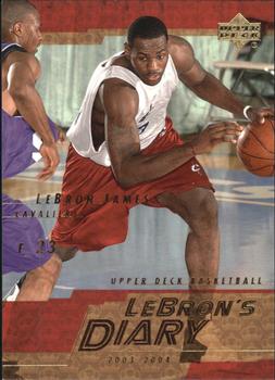 2003-04 Upper Deck - LeBron's Diary #LJ6 LeBron James Front
