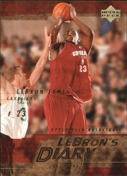 2003-04 Upper Deck - LeBron's Diary #LJ7 LeBron James Front