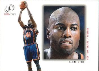 2000-01 Fleer Legacy #45 Glen Rice Front