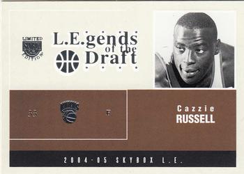 2004-05 SkyBox LE - L.E.gends of the Draft #4 LD Cazzie Russell Front