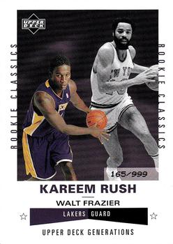 2002-03 Upper Deck Generations #212 Kareem Rush / Walt Frazier Front