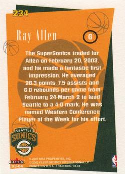 2003-04 Fleer Tradition #234 Ray Allen Back