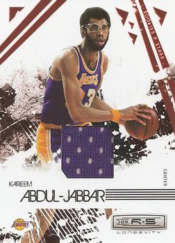 2009-10 Panini Rookies & Stars Longevity - Materials Ruby #101 Kareem Abdul-Jabbar Front