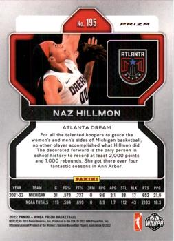 2022 Panini Prizm WNBA - Hyper #195 Naz Hillmon Back