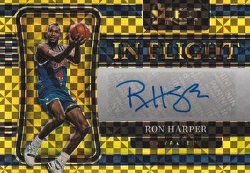2021-22 Panini Select - In Flight Signatures Gold Prizms #IF-RHP Ron Harper Front