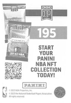 2023-24 Panini Sticker & Card Collection #195 Bennedict Mathurin Back