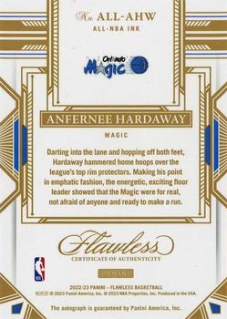 2022-23 Panini Flawless - All-NBA Ink Ruby #ALL-AHW Anfernee Hardaway Back