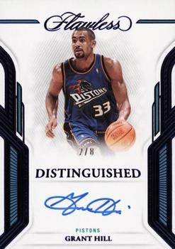 2022-23 Panini Flawless - Distinguished Autos Blue #DA-GHL Grant Hill Front