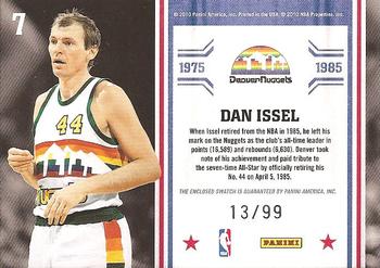 2010-11 Panini Limited - Retired Numbers Materials #7 Dan Issel Back