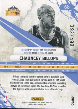 2010-11 Panini Rookies & Stars - Gold #68 Chauncey Billups Back