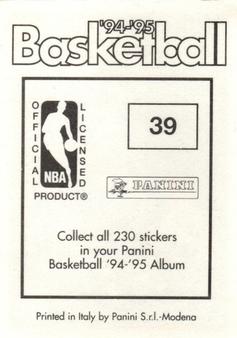 1994-95 Panini Stickers #39 Brad Daugherty  Back