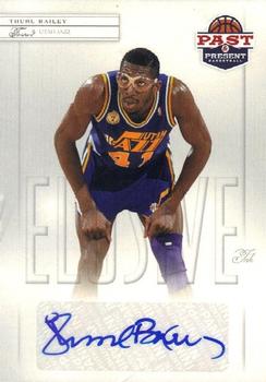 2011-12 Panini Past & Present - Elusive Ink Autographs #THB Thurl Bailey Front