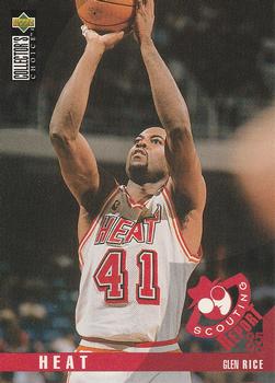 1995-96 Collector's Choice French II #124 Glen Rice Front