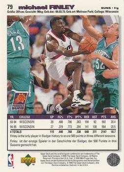 1995-96 Collector's Choice German II #79 Michael Finley Back