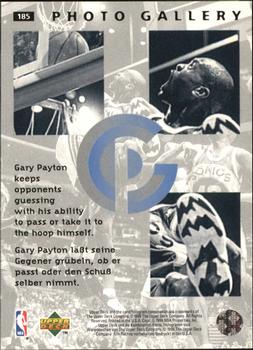 1995-96 Collector's Choice German II #185 Gary Payton Back
