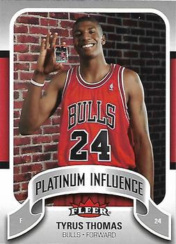 2006-07 Fleer - Michael Jordan's Platinum Influence #PI-TT Tyrus Thomas Front
