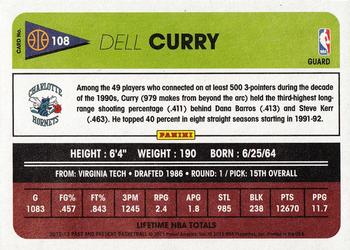 2012-13 Panini Past & Present #108 Dell Curry Back
