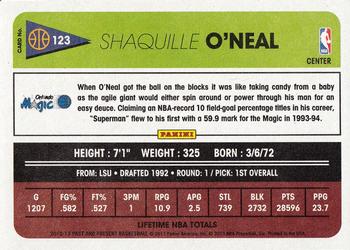 2012-13 Panini Past & Present #123 Shaquille O'Neal Back