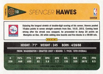 2012-13 Panini Past & Present #13 Spencer Hawes Back