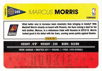 2012-13 Panini Past & Present #245 Marcus Morris Back