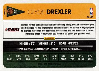 2012-13 Panini Past & Present #34 Clyde Drexler Back