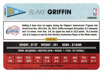 2012-13 Panini Past & Present #55 Blake Griffin Back