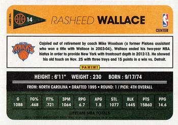 2012-13 Panini Past & Present #14 Rasheed Wallace Back