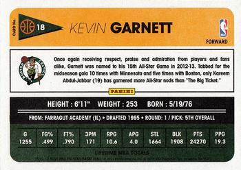 2012-13 Panini Past & Present #18 Kevin Garnett Back
