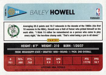 2012-13 Panini Past & Present #99 Bailey Howell Back