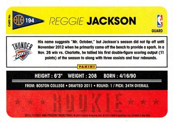 2012-13 Panini Past & Present #194 Reggie Jackson Back