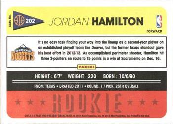 2012-13 Panini Past & Present #202 Jordan Hamilton Back