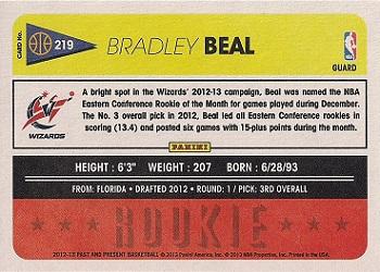 2012-13 Panini Past & Present #219 Bradley Beal Back