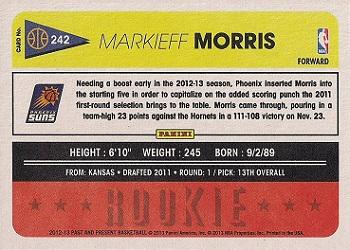 2012-13 Panini Past & Present #242 Markieff Morris Back