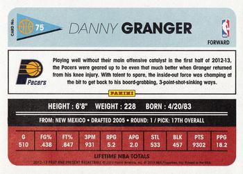 2012-13 Panini Past & Present #75 Danny Granger Back