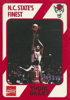 1989 Collegiate Collection North Carolina State's Finest #10 Thurl Bailey Front