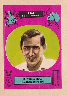 1961 A&BC Cricket 1961 Test Series (Large Border) #31 Raman Subba Row Front