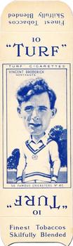 1950 Carreras Cigarettes 50 Famous Cricketers - Uncut Singles #45 Vincent Broderick Front