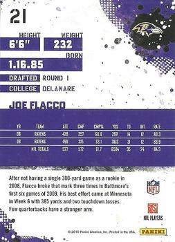 2010 Score #21 Joe Flacco Back