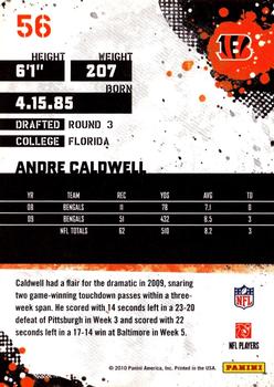 2010 Score #56 Andre Caldwell Back