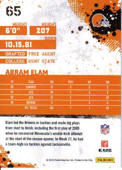 2010 Score #65 Abram Elam Back