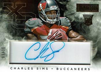 2014 Panini Playbook - Rookie Xs and Os Signatures Gold #XOS-CS Charles Sims Front