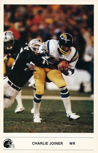 1985 Kodak San Diego Chargers #NNO Charlie Joiner Front
