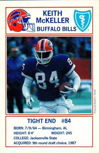1990 Buffalo Bills Police #NNO Keith McKeller Front