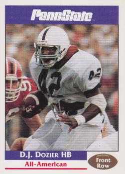 1991-92 Front Row Penn State Nittany Lions All-Americans #14 D.J. Dozier Front