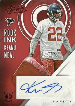 2016 Panini Absolute - Rook Ink Red #46 Keanu Neal Front