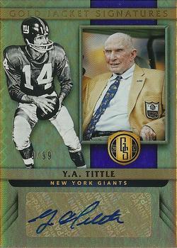2017 Panini Gold Standard - Gold Jacket Signatures #GJ-YA Y.A. Tittle Front
