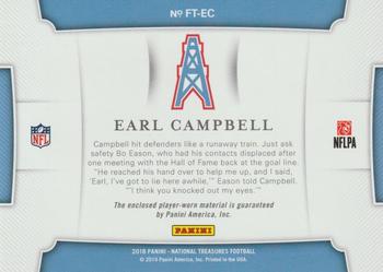 2018 Panini National Treasures - Franchise Treasures #FT-EC Earl Campbell Back